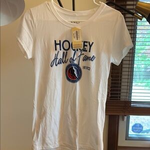 CCM White and Blue Hockey Hall of Fame Tee